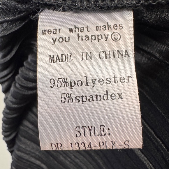 NWT Dressed in Lala Size Small Black Money Honey Plisse Slip Maxi Dress Grunge - Picture 7 of 9